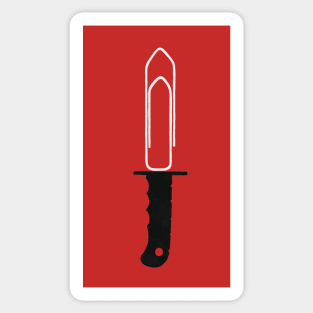 Paperclip knife Sticker